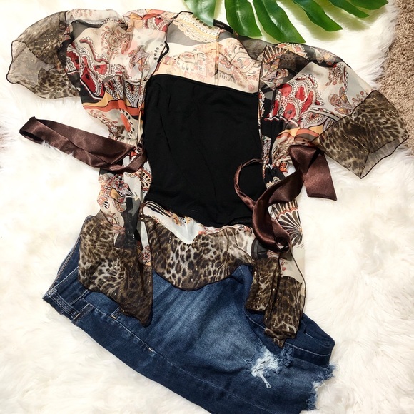 Single Tops - Single Front Tie Kimono*FINAL MARKDOWN*